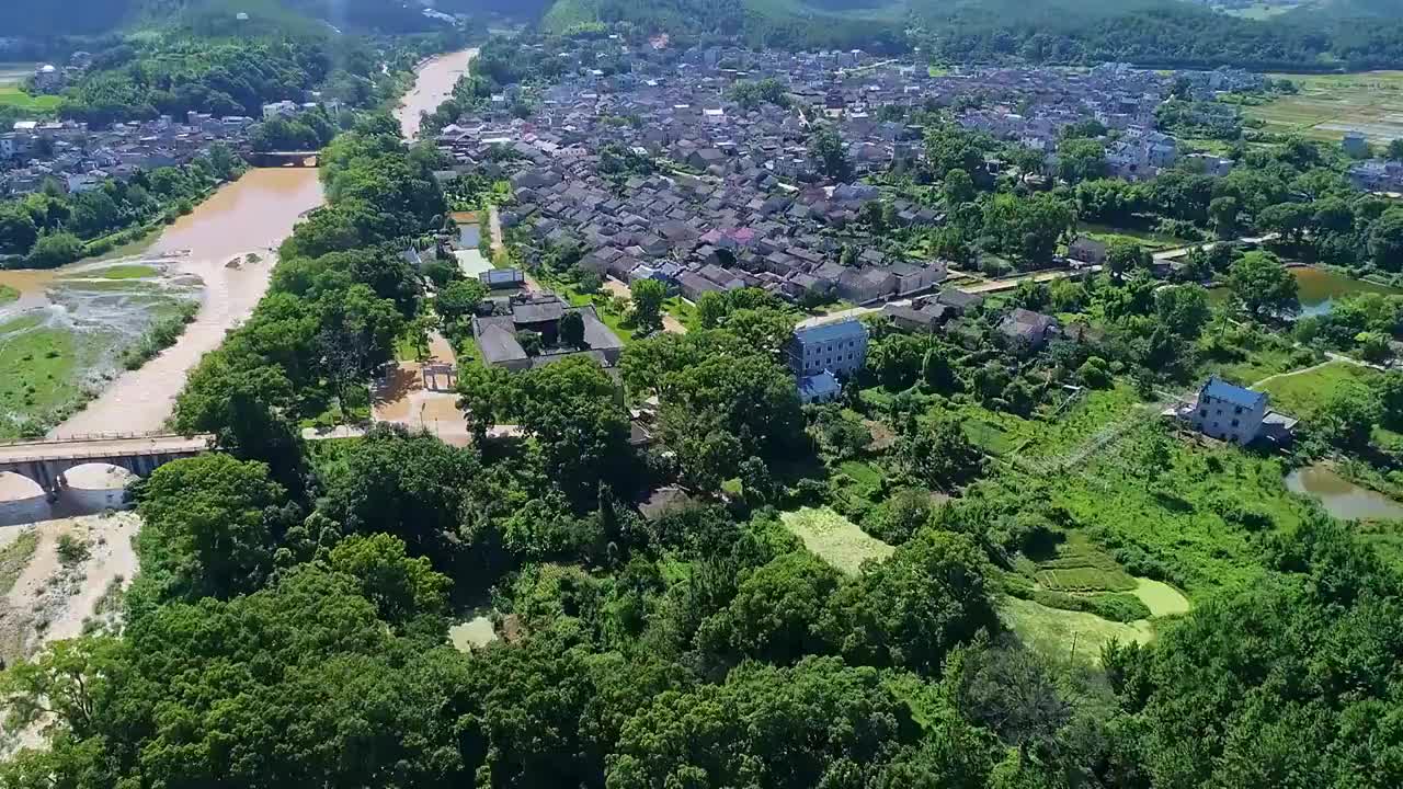 富田古村视频素材