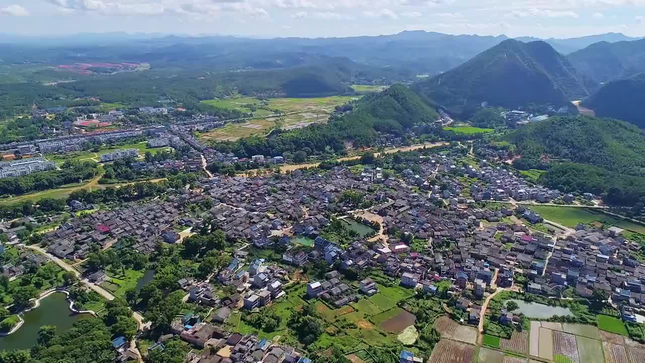 富田古村视频素材