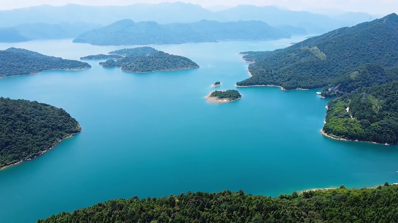 航拍广东韶关乳源南水湖国家湿地公园南水水库视频下载