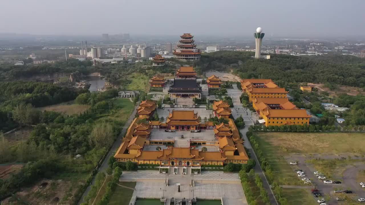 安徽省淮南栖岩寺视频素材