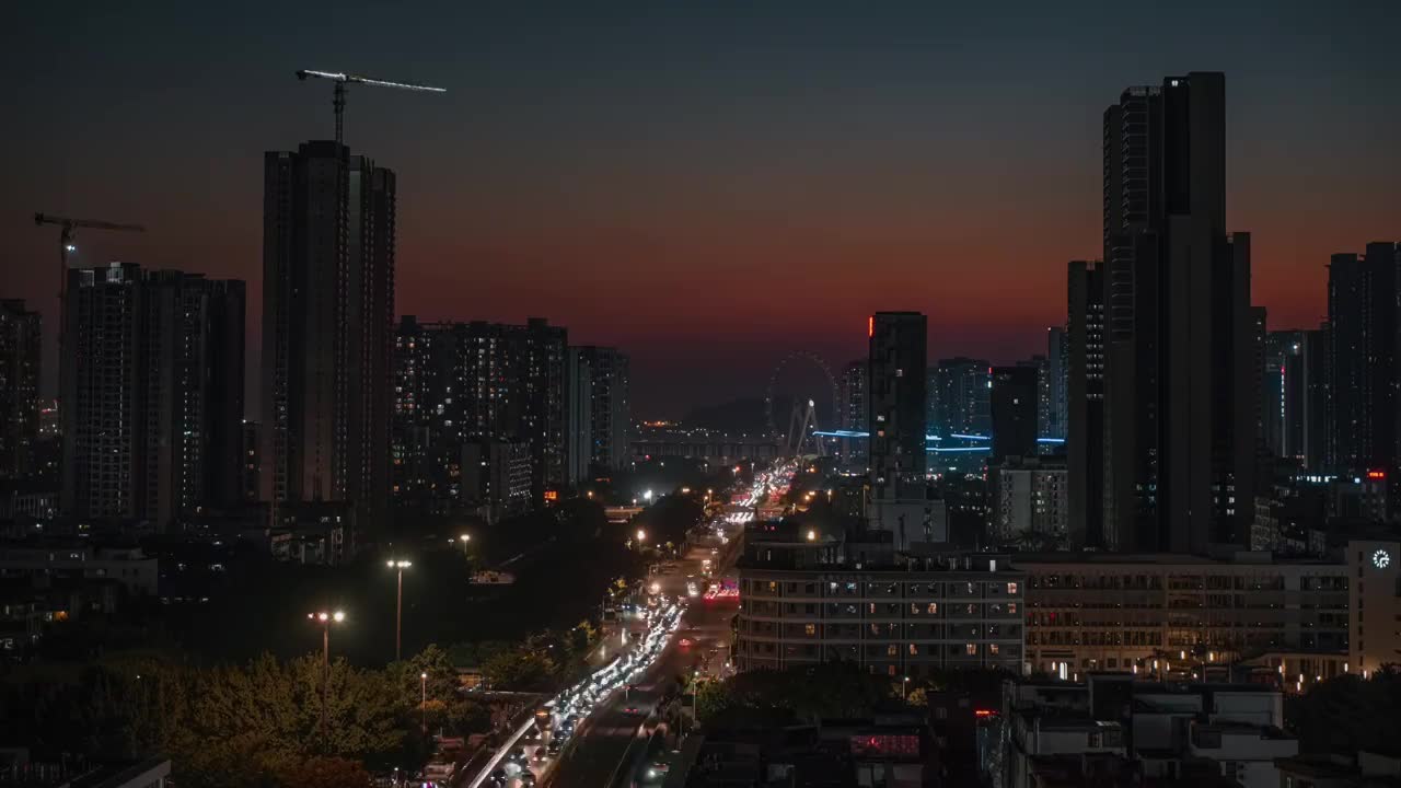 都市夜晚视频素材