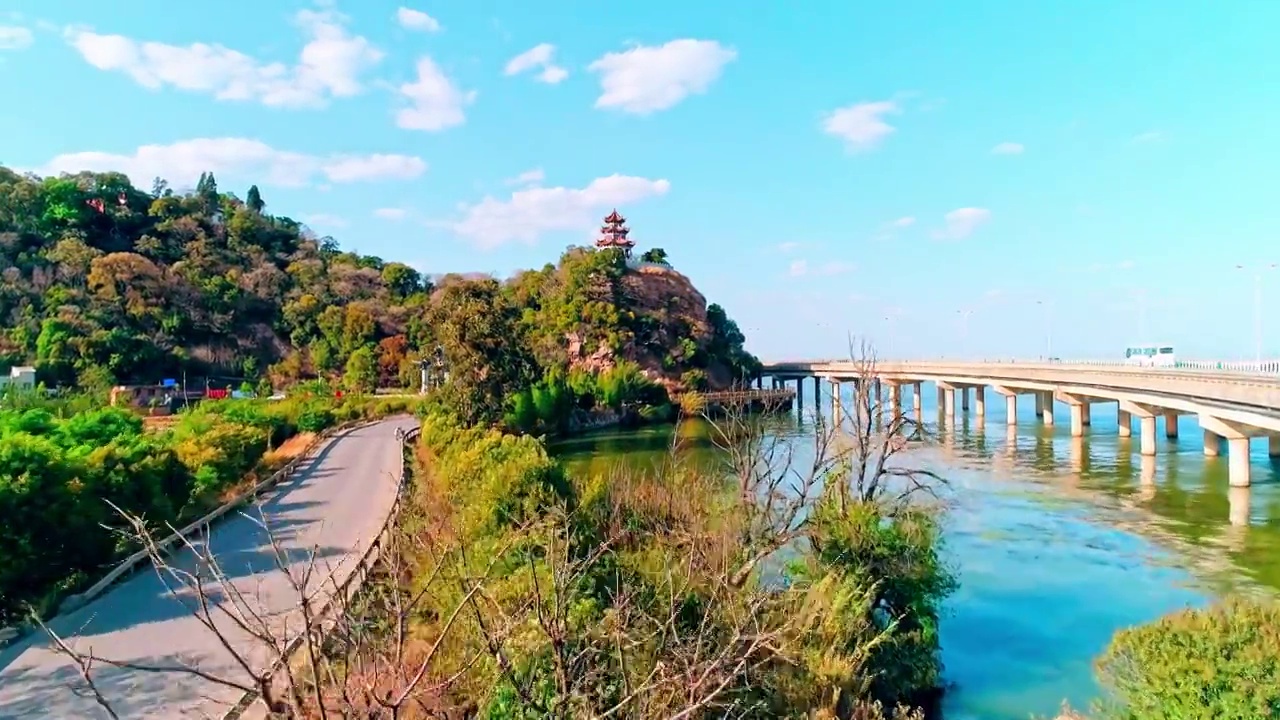 昆明市西山区观音山风景区视频素材