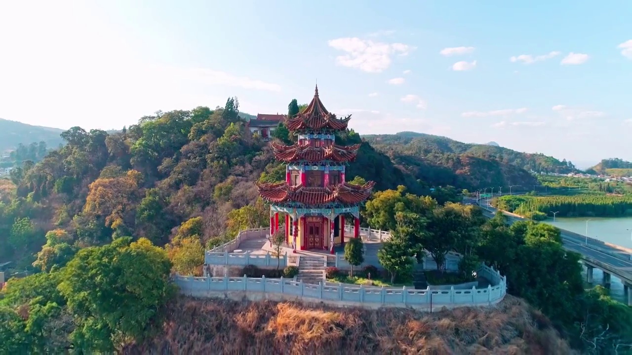 昆明市西山区观音山风景区视频素材