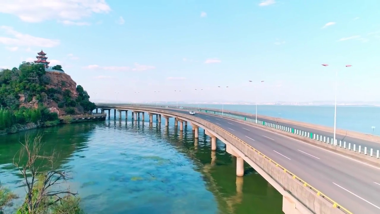 昆明市西山区观音山风景区视频素材