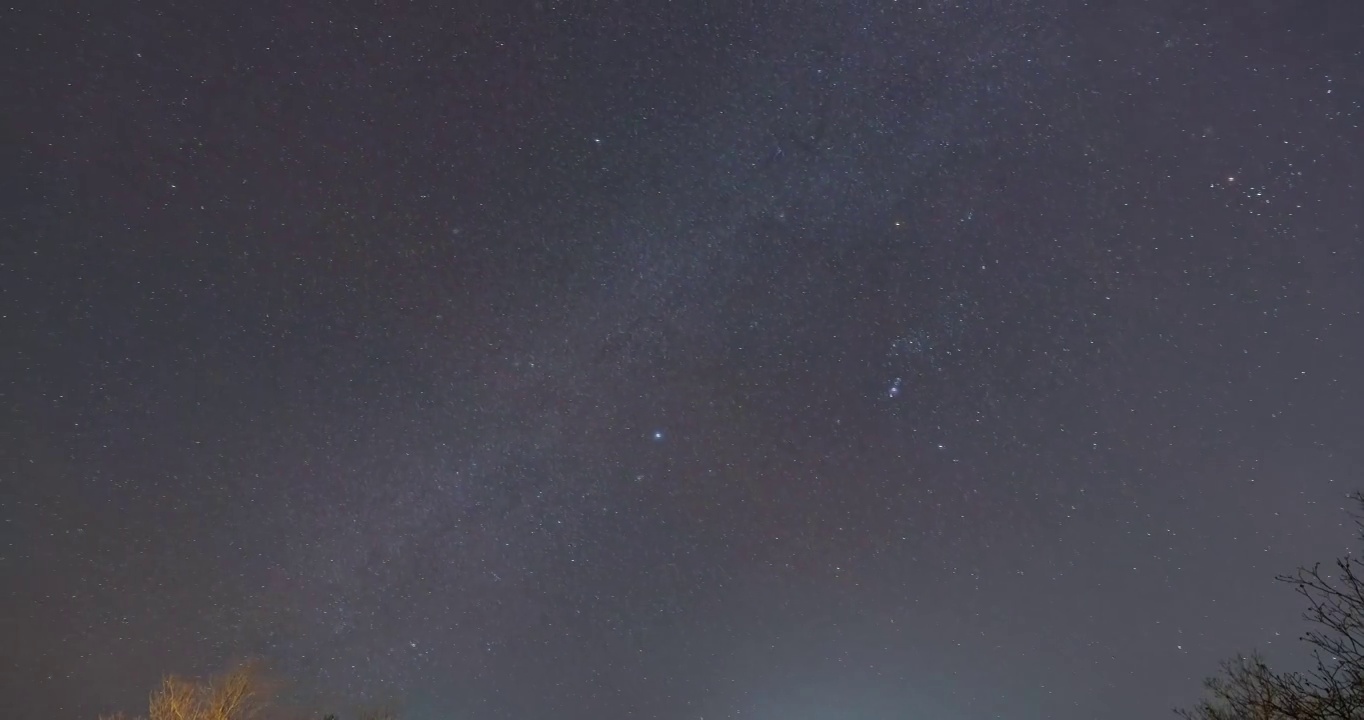 庙洼村的流星雨视频素材