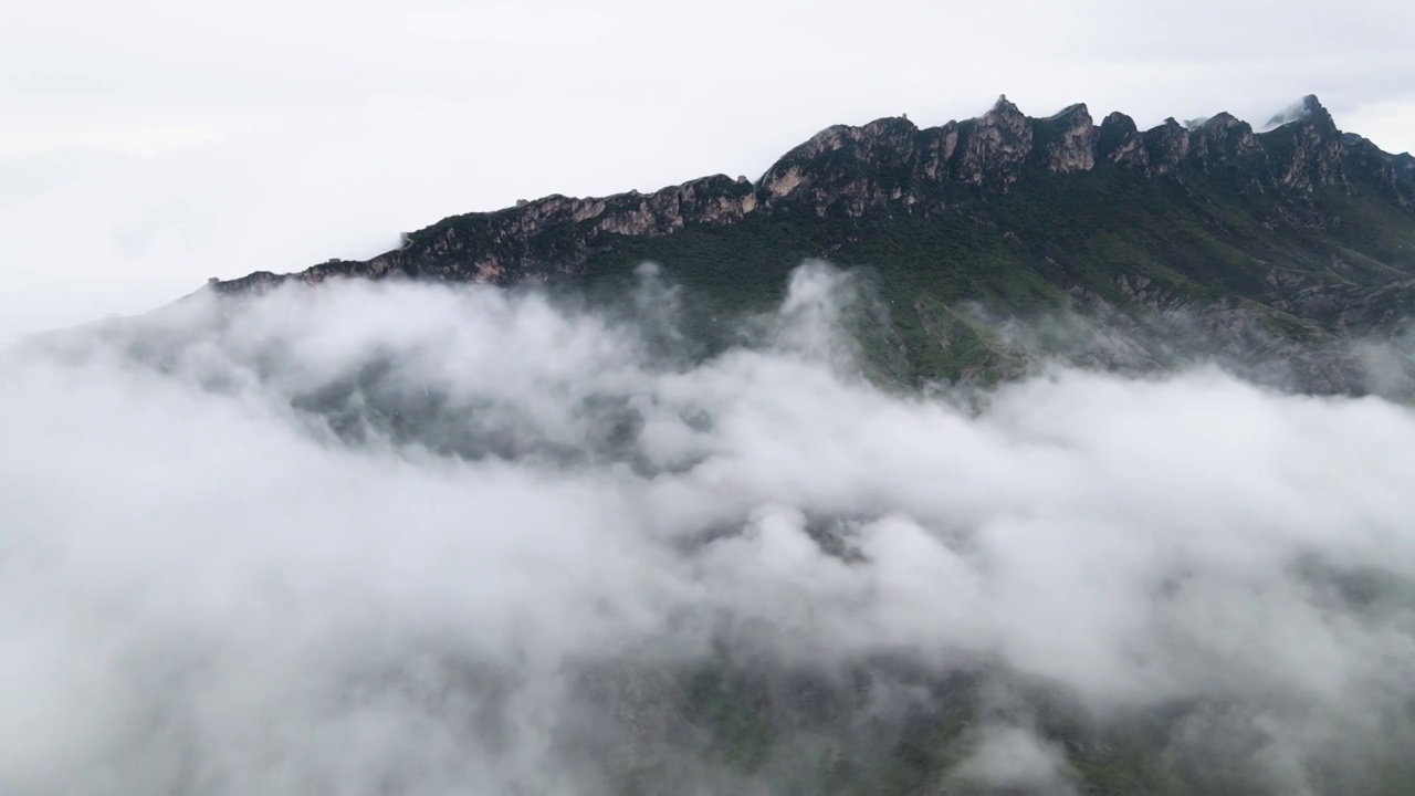 长城夏季云海大景观视频素材