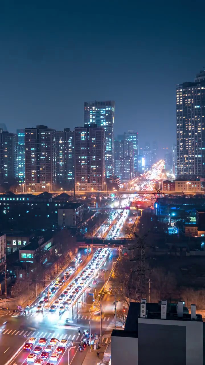 北京城市夜景视频素材