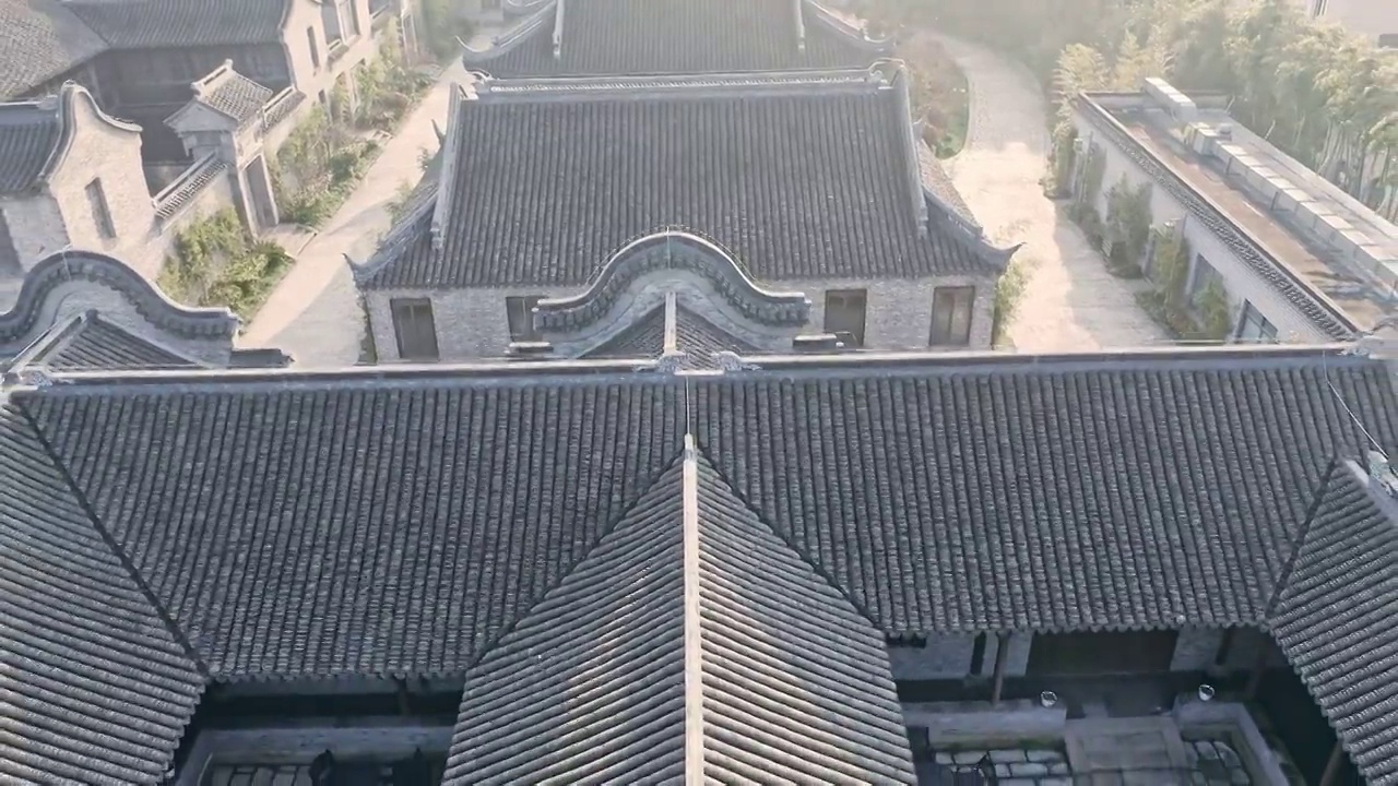 上海松江瓦房建筑,特色建筑视频素材