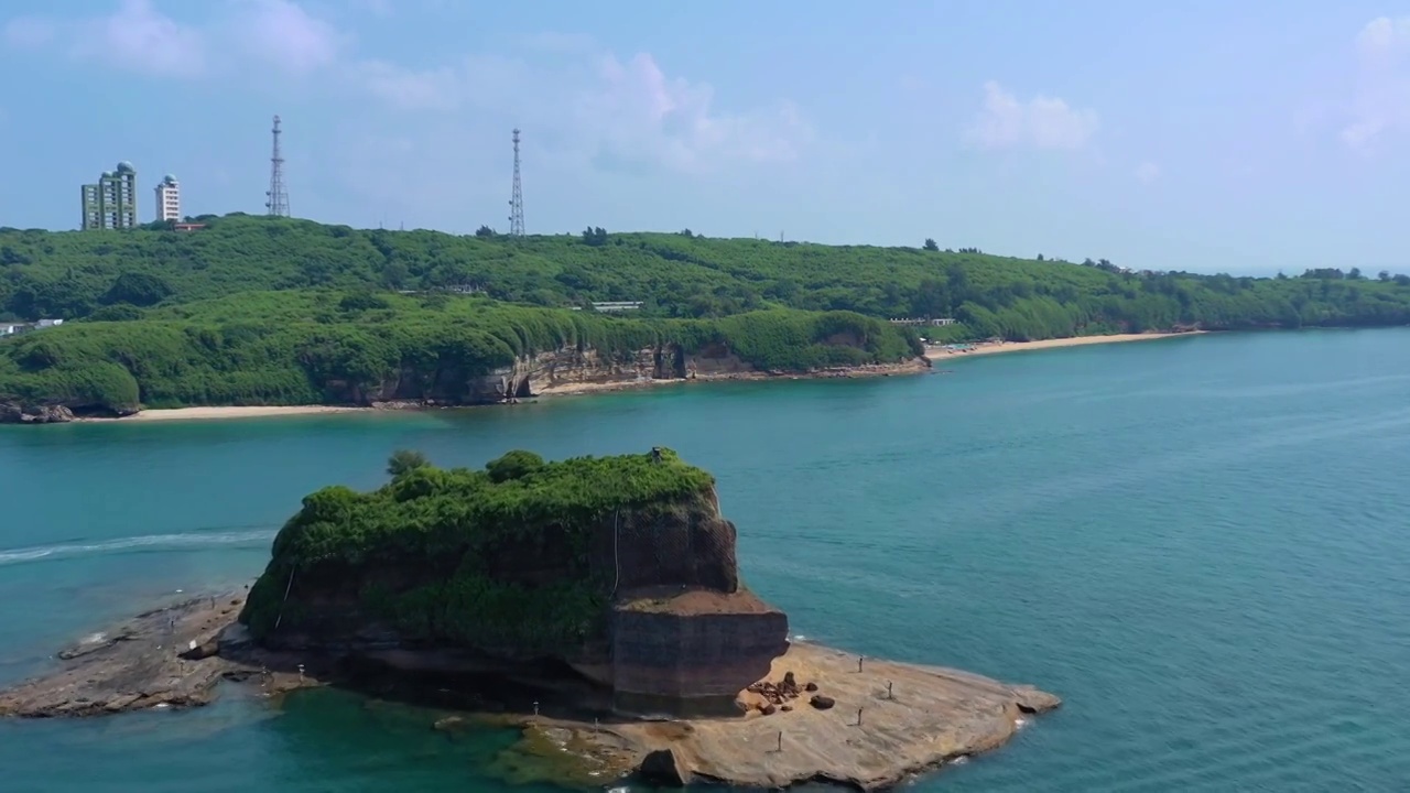 北海涠洲岛海边航拍视频素材