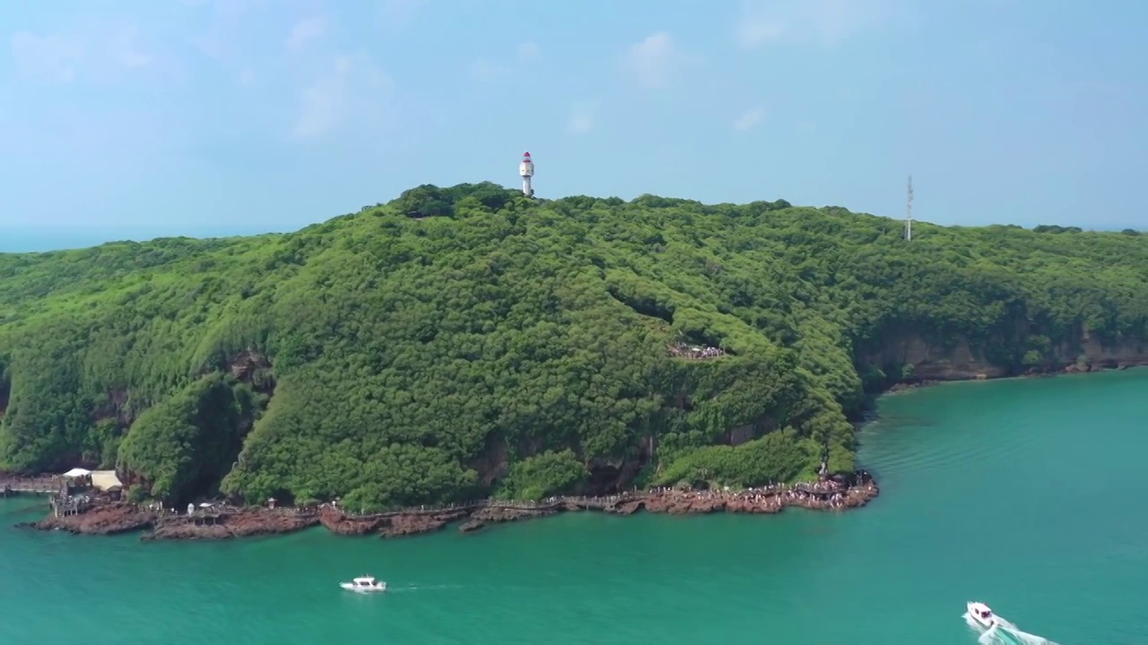 北海涠洲岛海边航拍视频素材