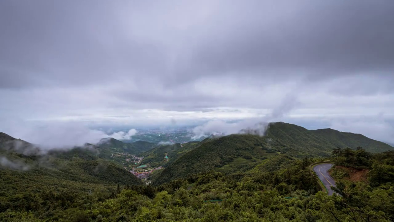 金华北山莲花观景台云海延时视频视频素材