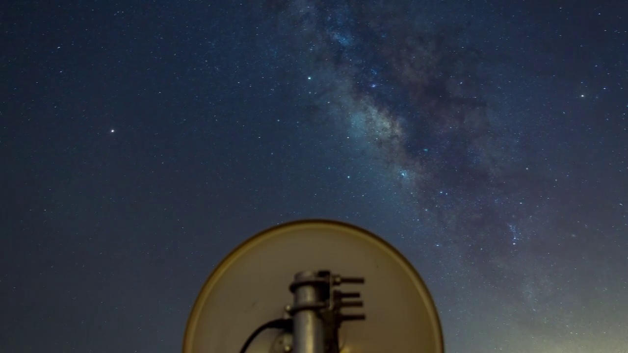 野外银河星空延时摄影视频素材