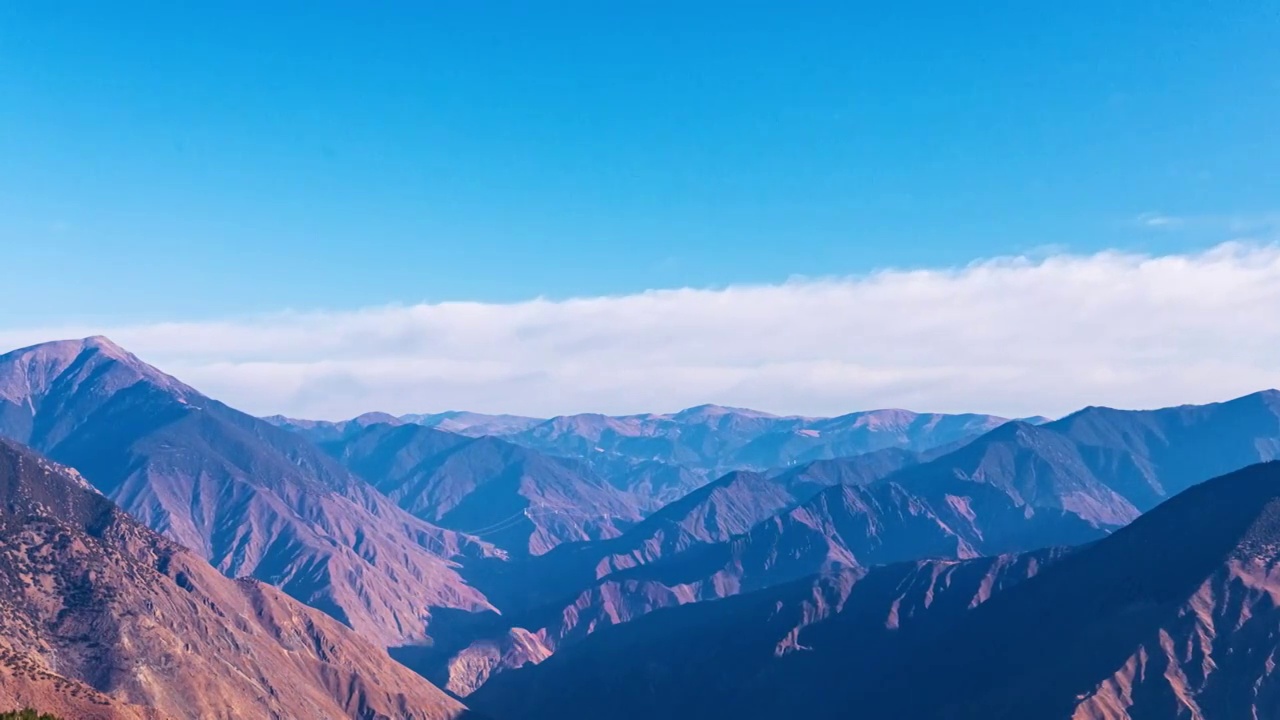 西藏觉巴山高原延时视频素材