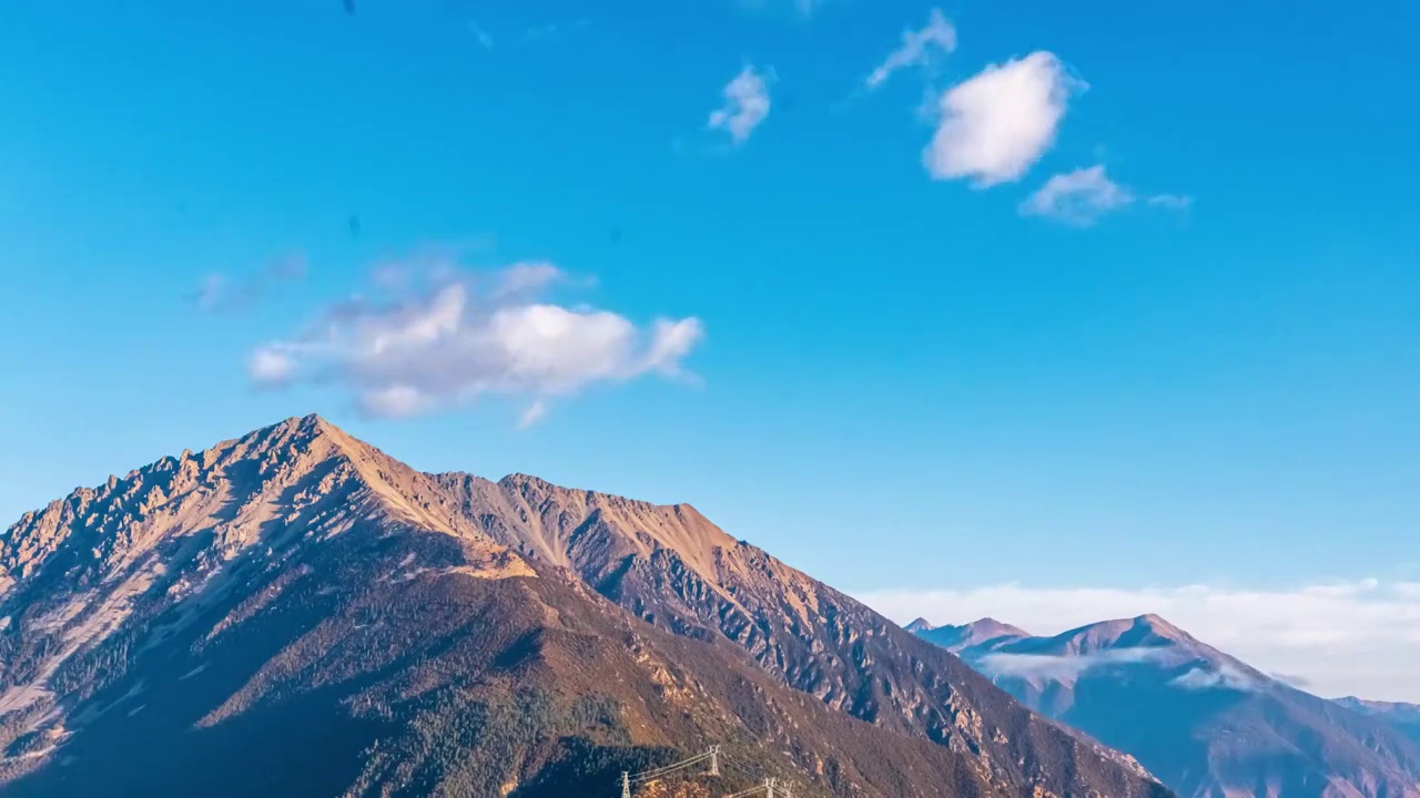 川西觉巴山垭口日出日落视频素材