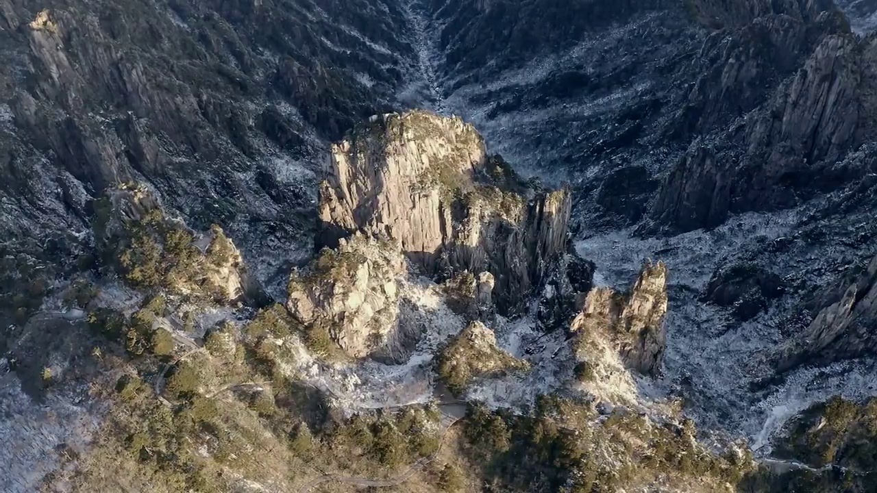 黄山壮丽风景视频素材