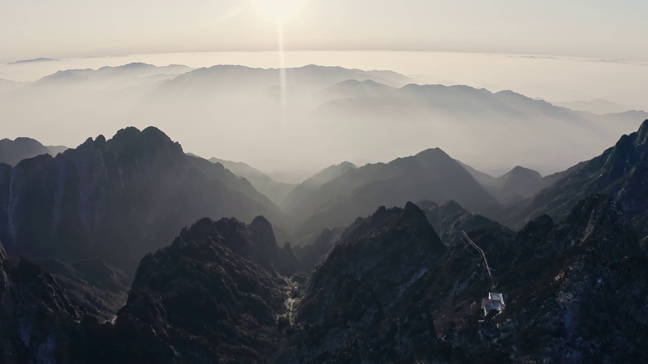 黄山壮丽风景视频素材