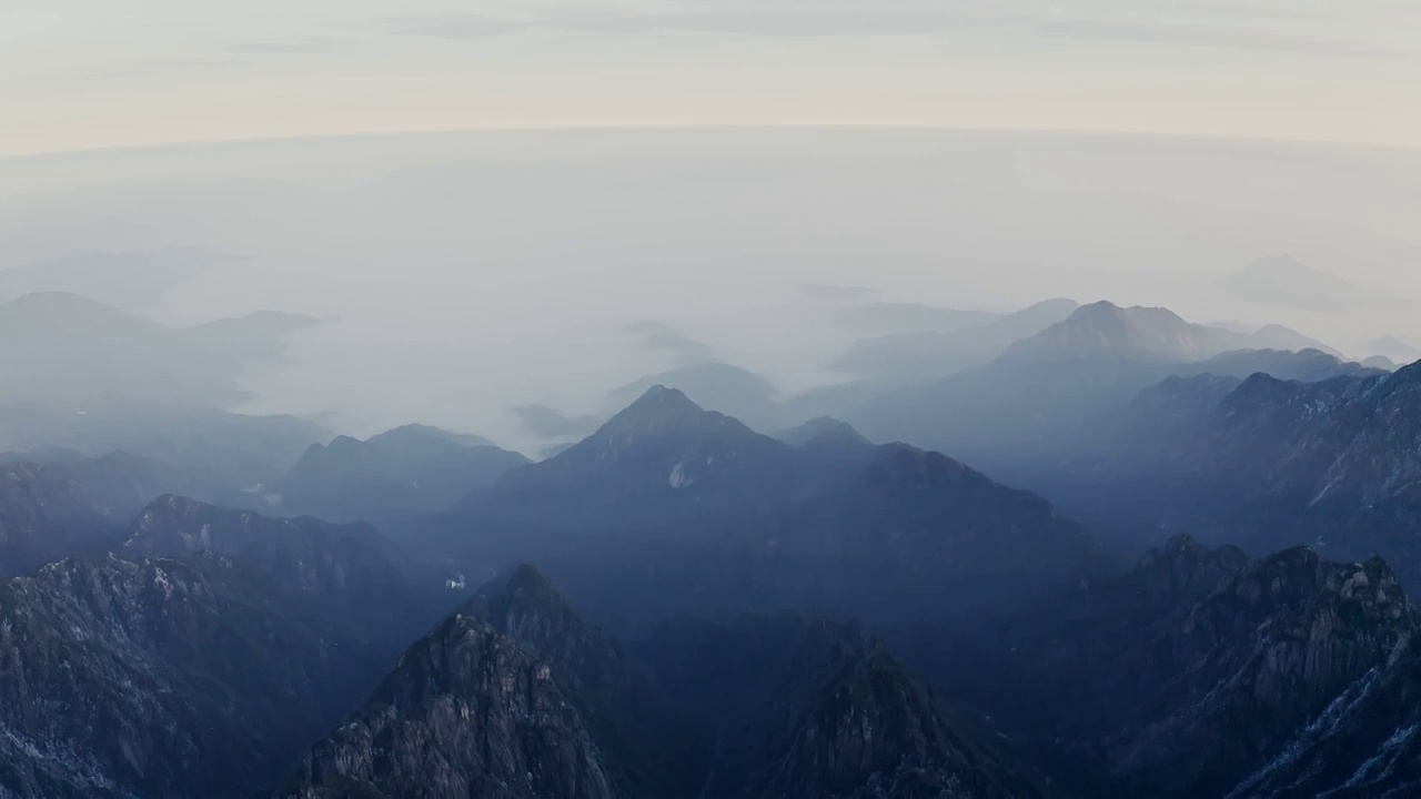 黄山壮丽风景视频素材