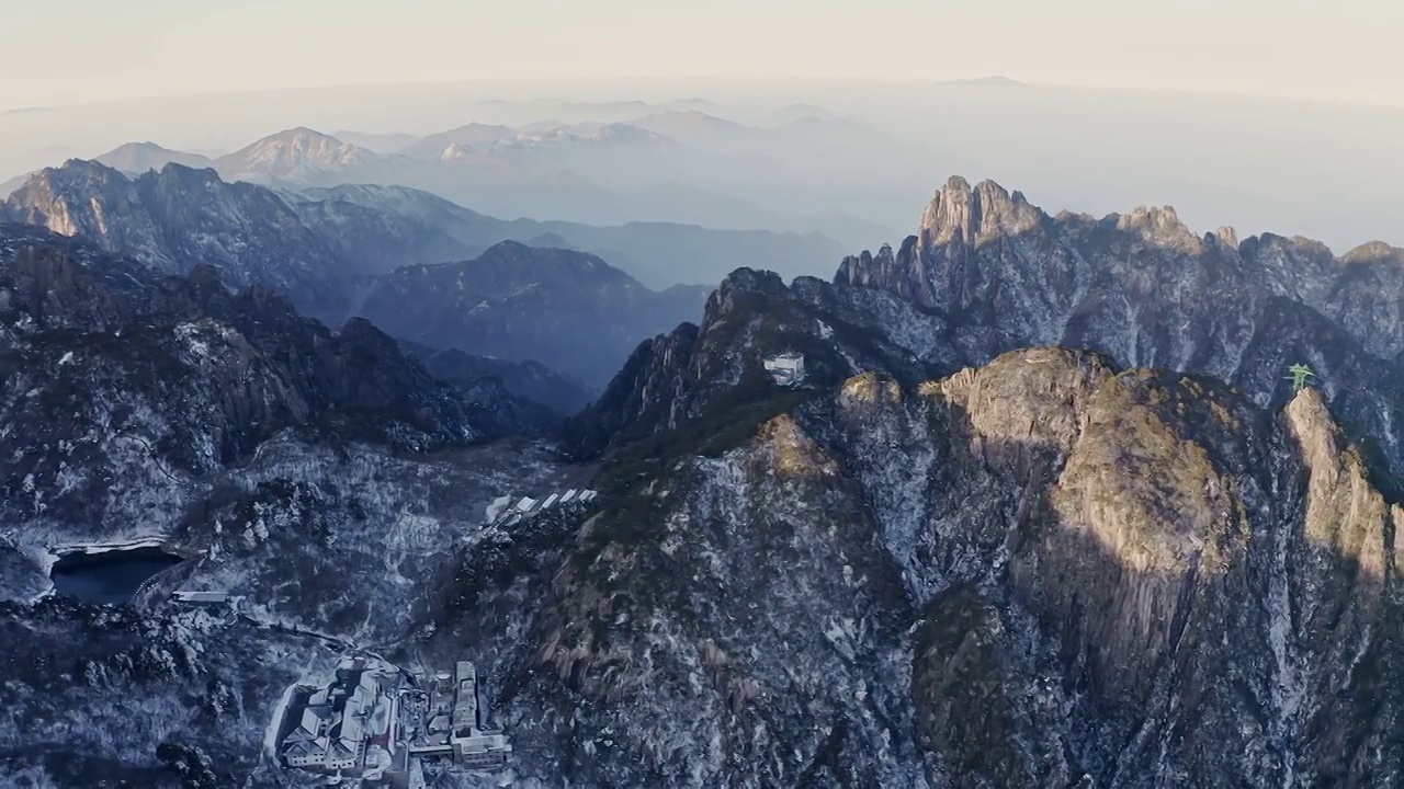 黄山壮丽风景视频素材