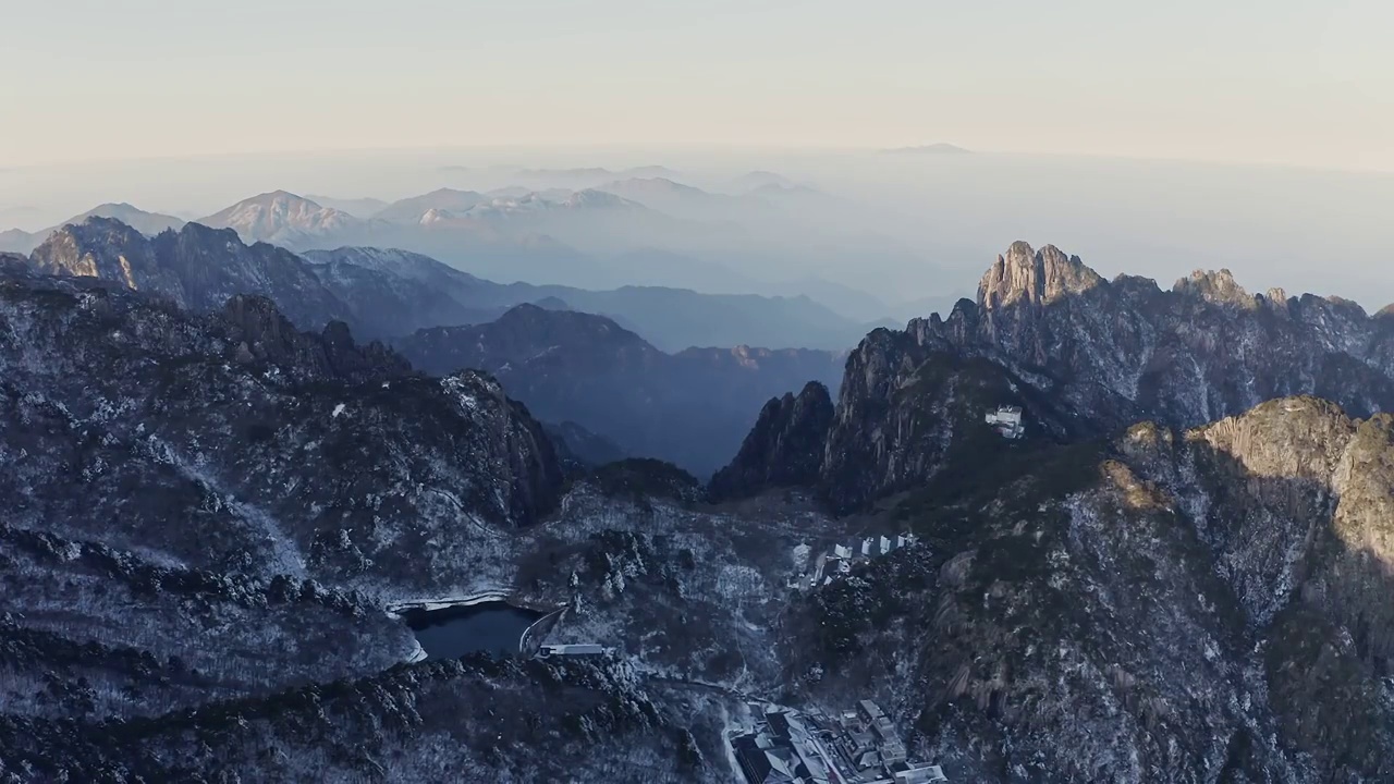 黄山壮丽风景视频素材