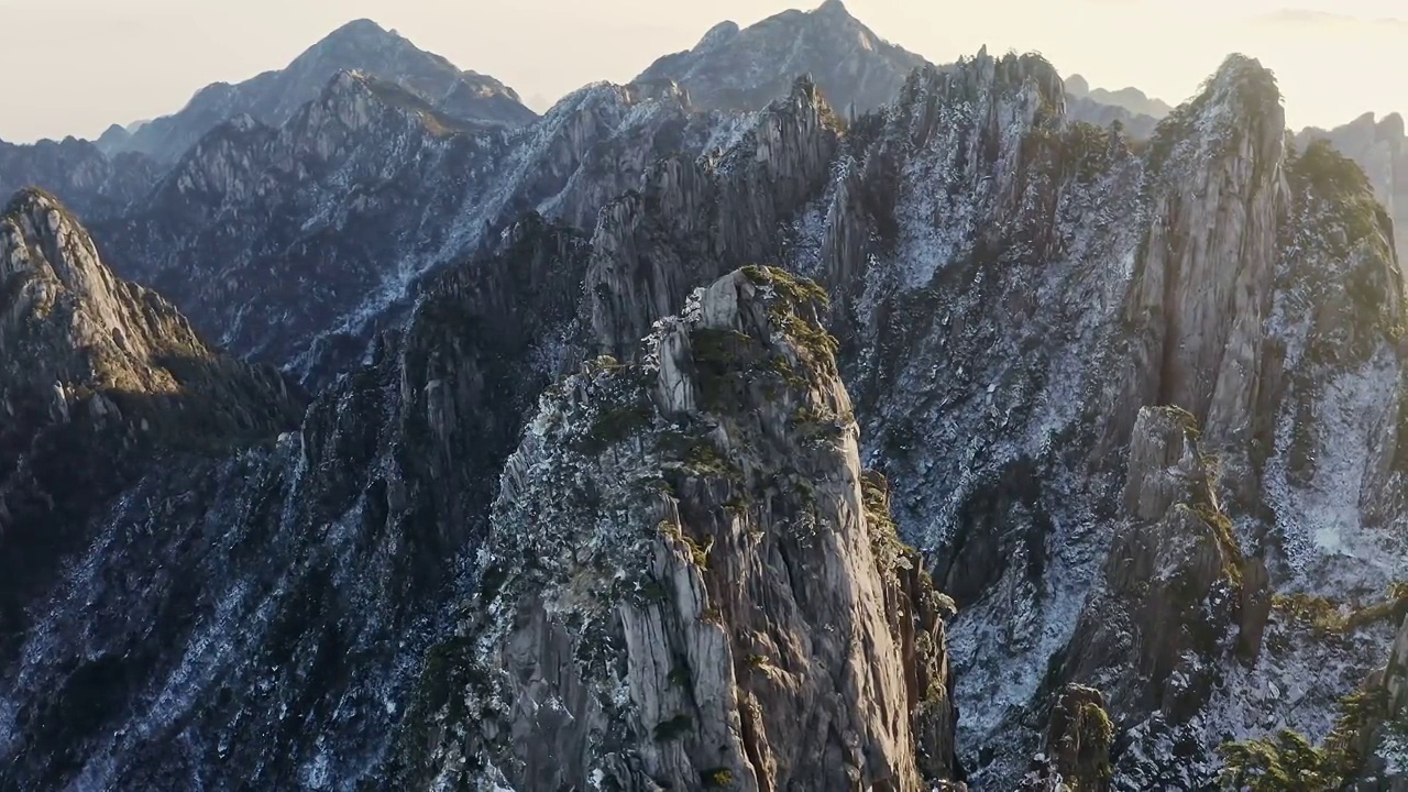 黄山壮丽风景视频素材