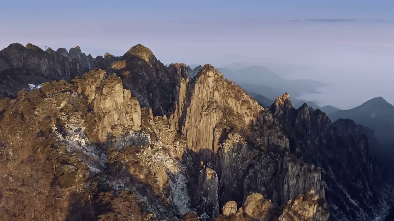 黄山壮丽风景视频素材