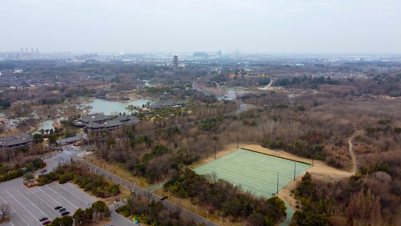 扬州 瘦西湖 大虹桥 长堤春柳 法海寺 宋夹城 大明寺视频素材