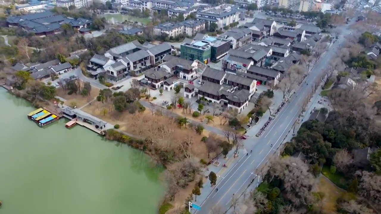 扬州 瘦西湖 大虹桥 长堤春柳 法海寺 宋夹城 大明寺视频素材