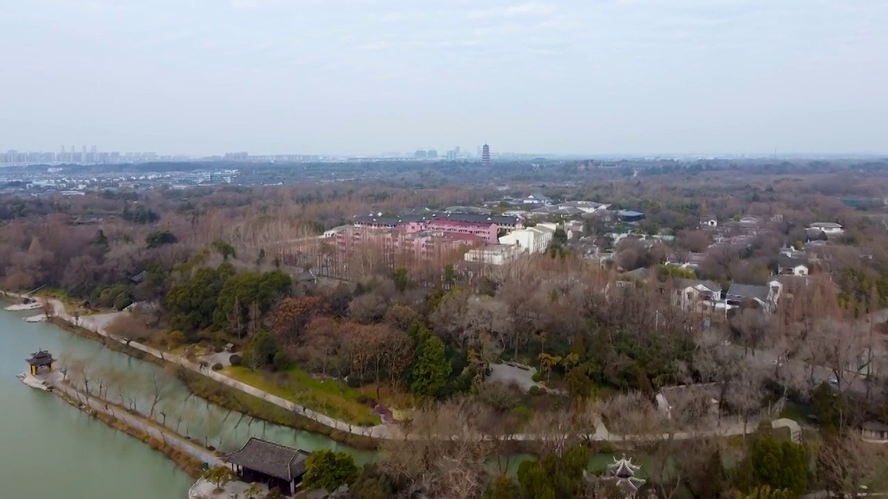 扬州 瘦西湖 大虹桥 长堤春柳 法海寺 宋夹城 大明寺视频素材