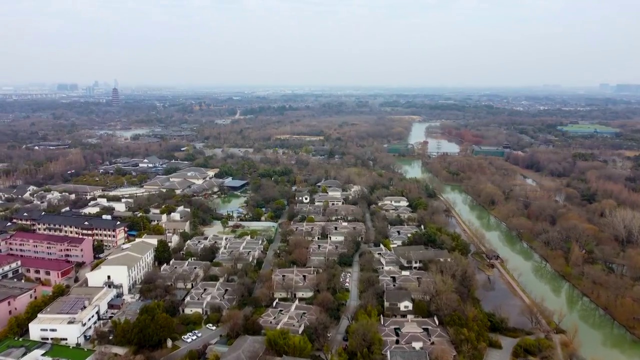 扬州 瘦西湖 大虹桥 长堤春柳 法海寺 宋夹城 大明寺视频素材