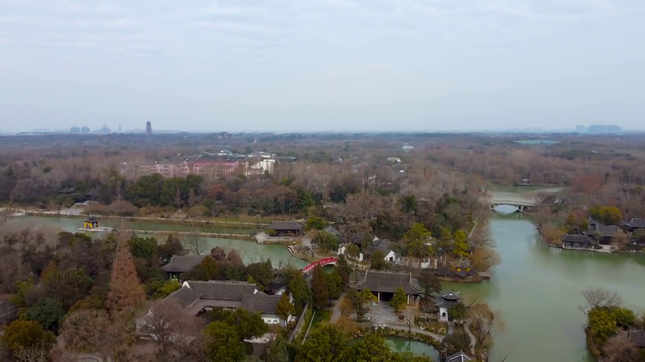 扬州 瘦西湖 大虹桥 长堤春柳 法海寺 宋夹城 大明寺视频素材