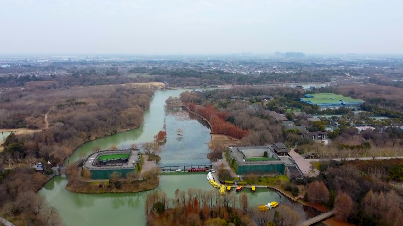 扬州 瘦西湖 大虹桥 长堤春柳 法海寺 宋夹城 大明寺视频素材