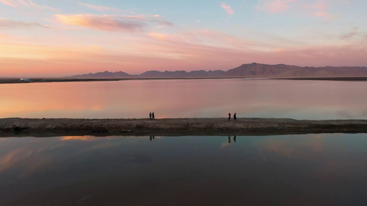 青海大柴旦翡翠湖视频素材