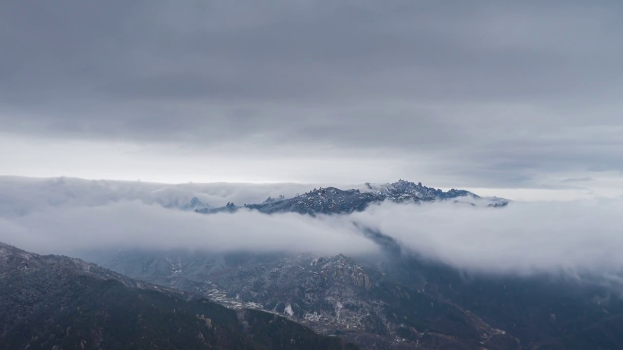 崂山云海视频素材