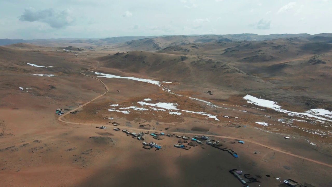 山路 纳木错视频素材