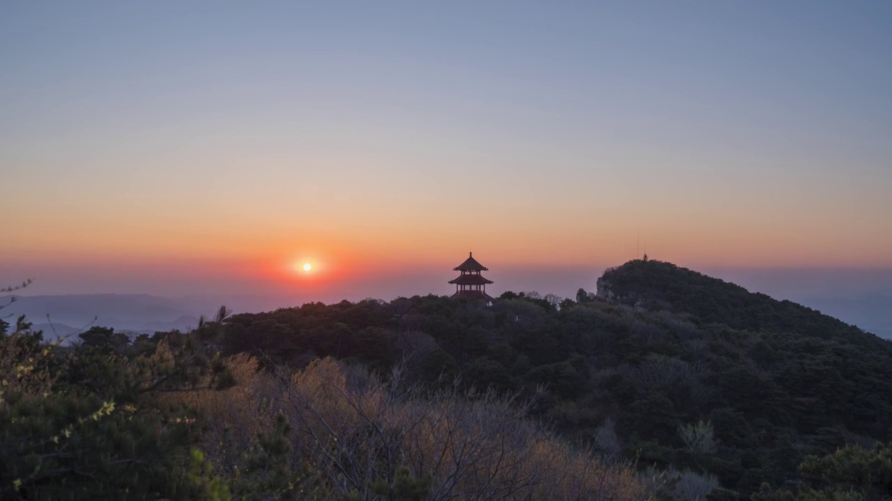 郑州嵩山日出视频素材