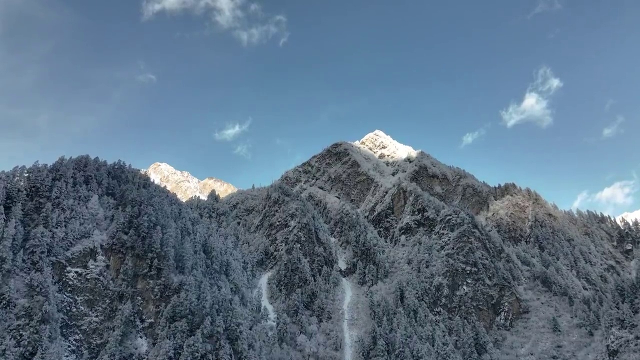 冬季的毕棚沟视频素材画面1