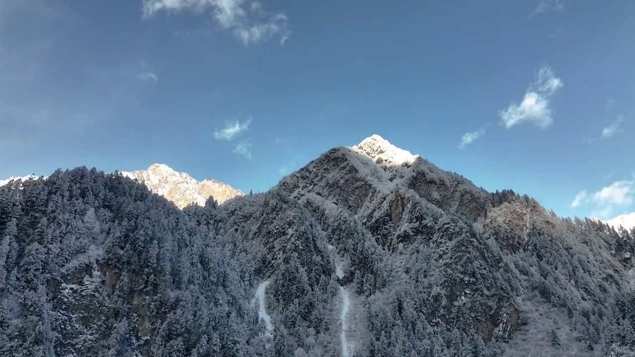 冬季的毕棚沟视频素材画面2