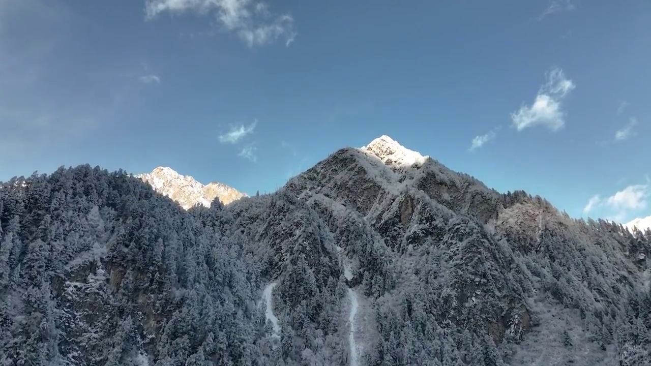 冬季的毕棚沟视频素材画面3