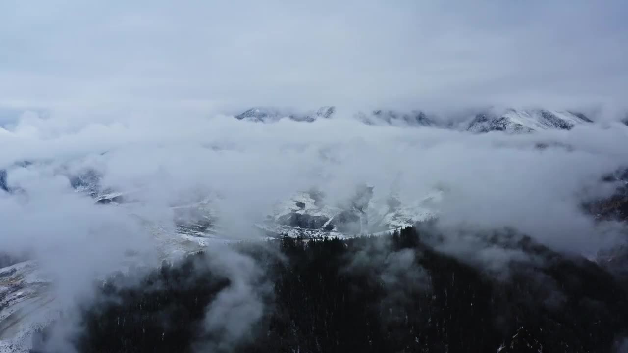 祁连秋色雪景视频素材