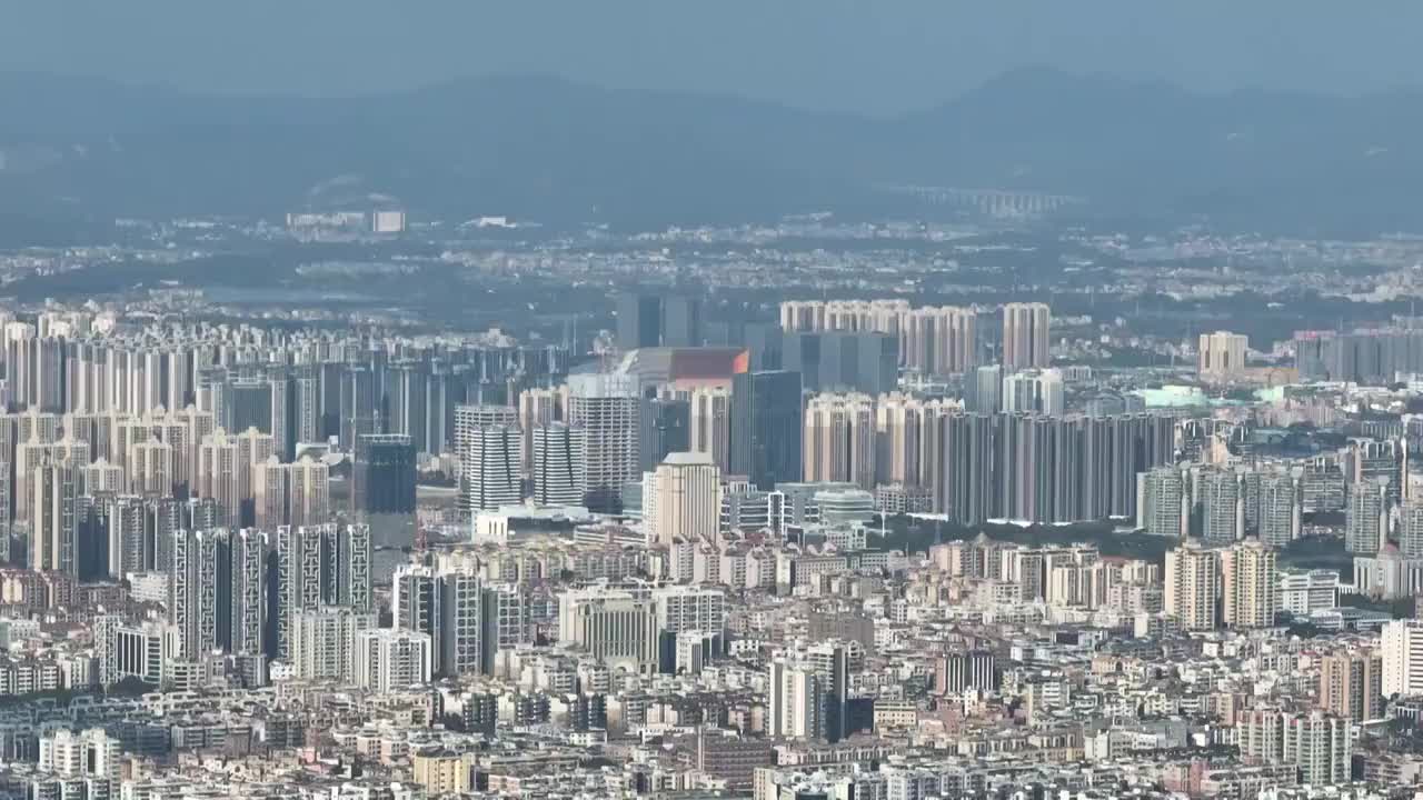 广州花都城市全景视频素材