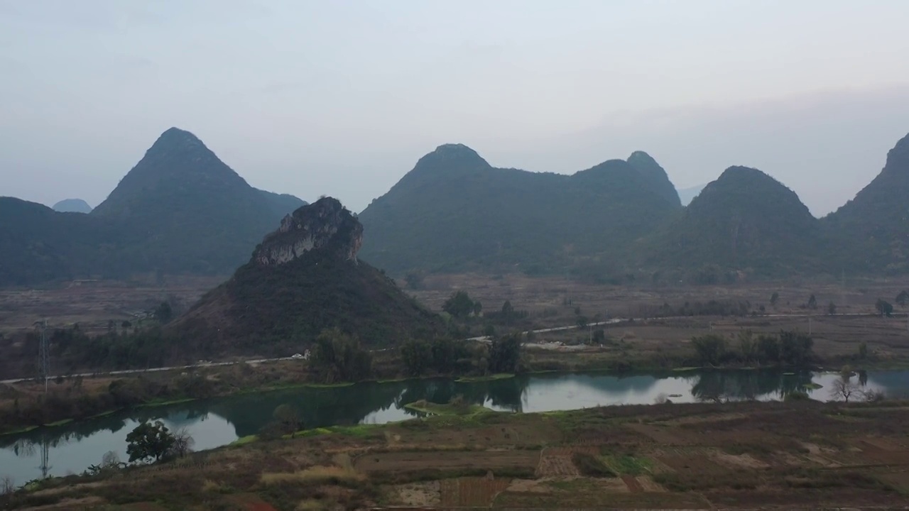 贺州钟山富江风光视频素材