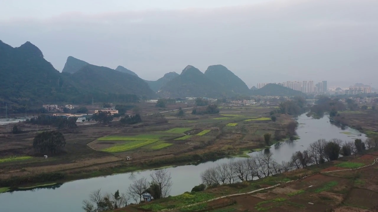 贺州钟山富江风光视频素材