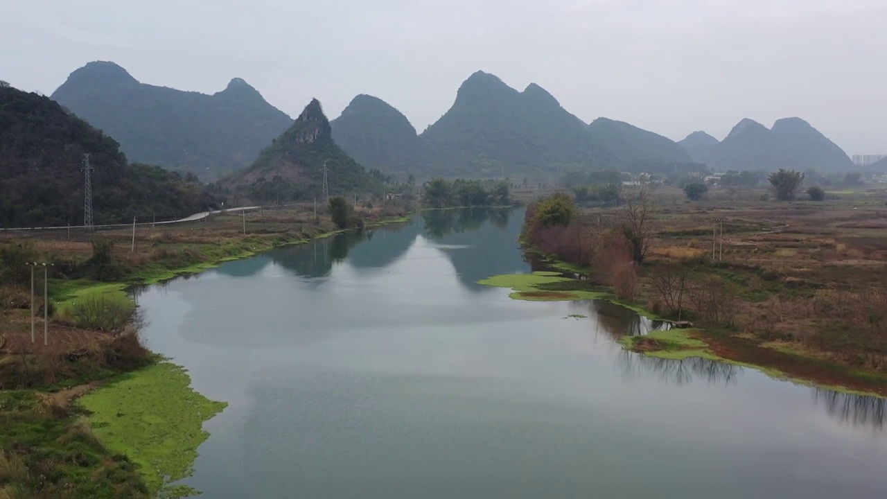 贺州钟山富江风光视频素材