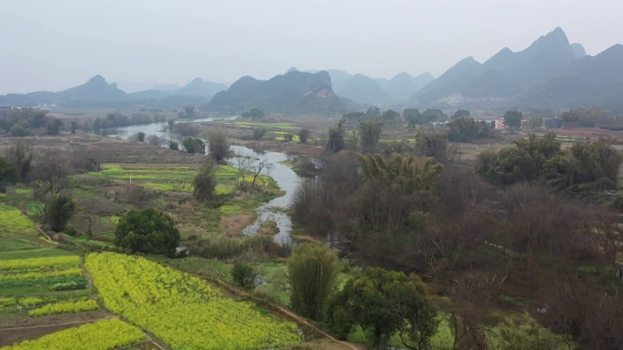 贺州钟山富江风光视频素材