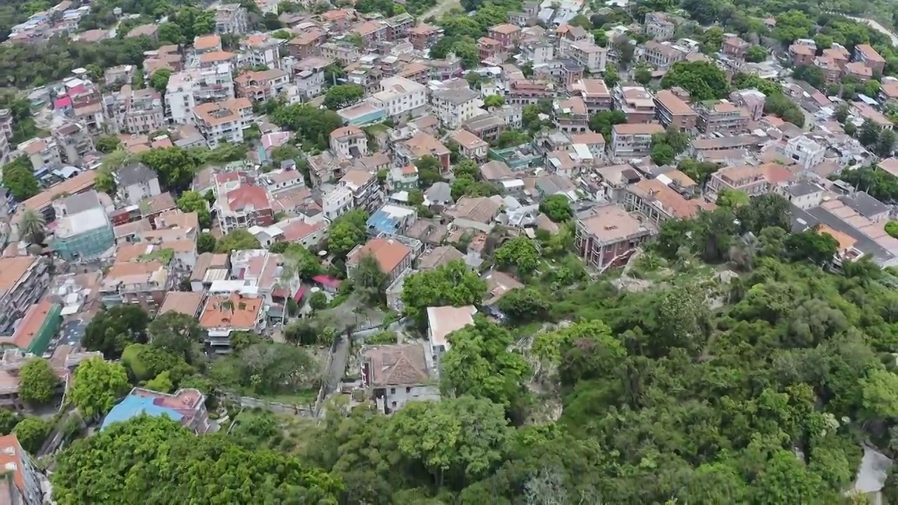 热闹的鼓浪屿房屋建筑视频素材