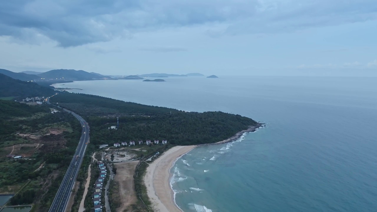 航拍三亚海棠湾自然风景区视频素材