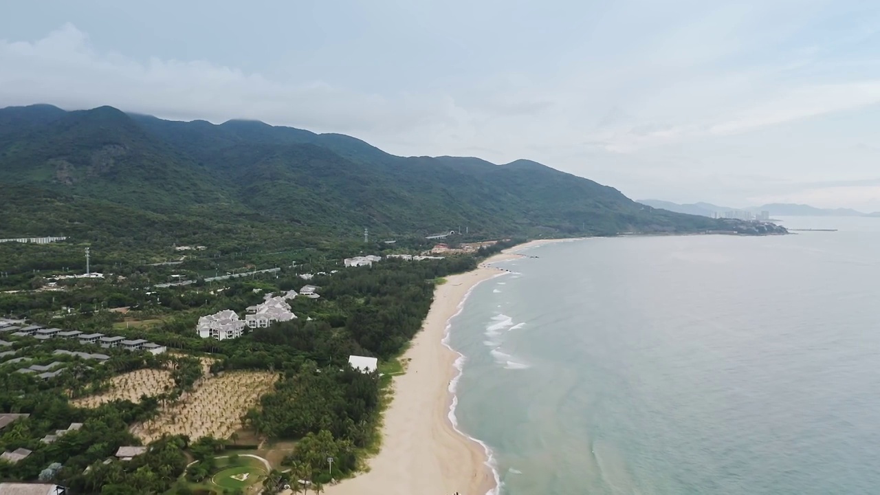 航拍分界洲海湾风景视频素材