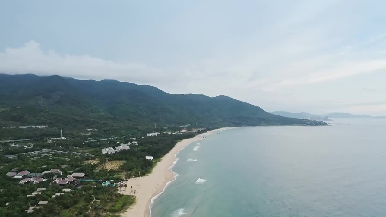 航拍分界洲海湾风景视频素材