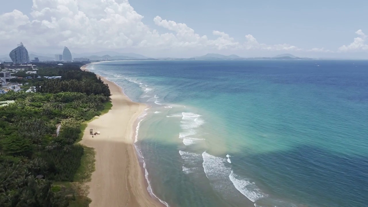 三亚,海棠湾,海湾风景视频素材