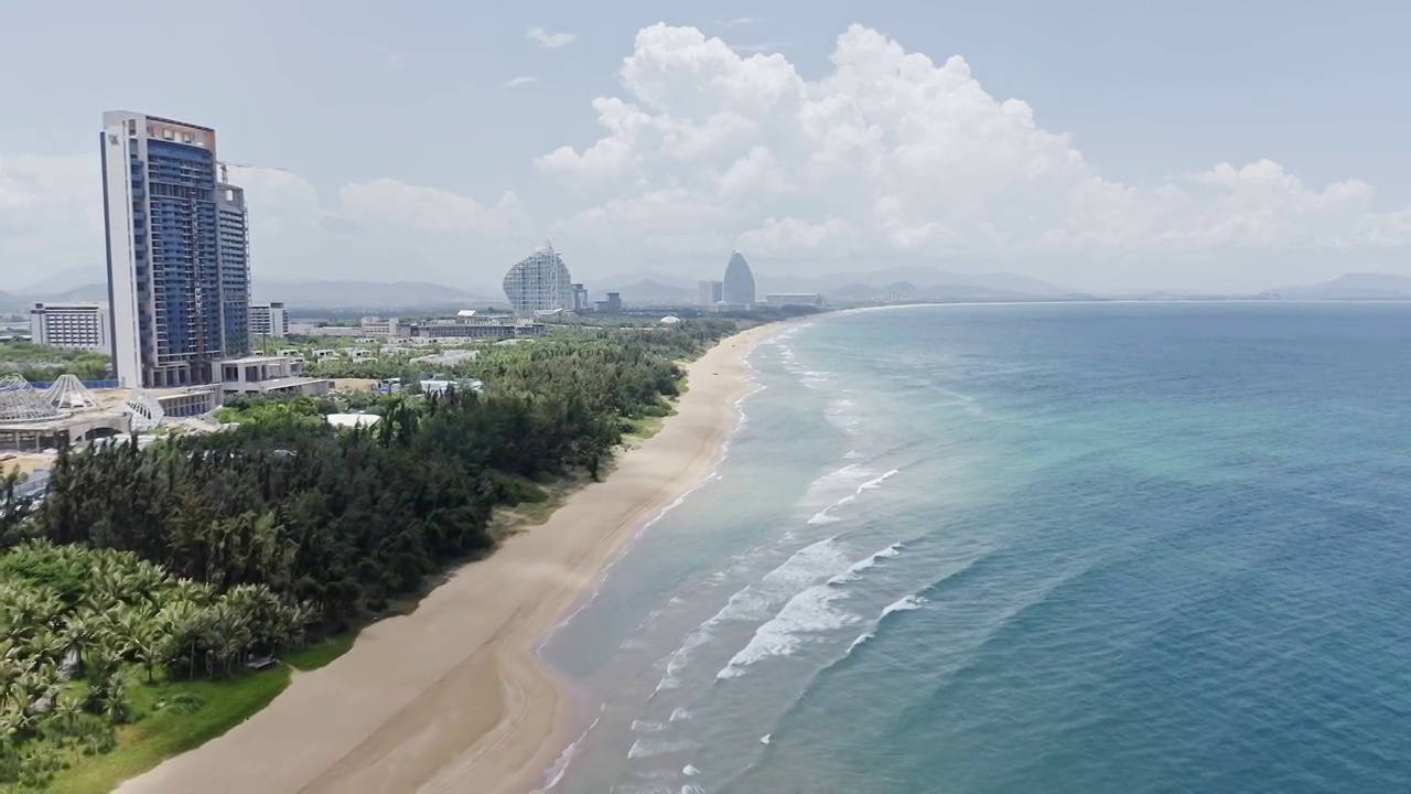 三亚,海棠湾,海湾风景视频素材